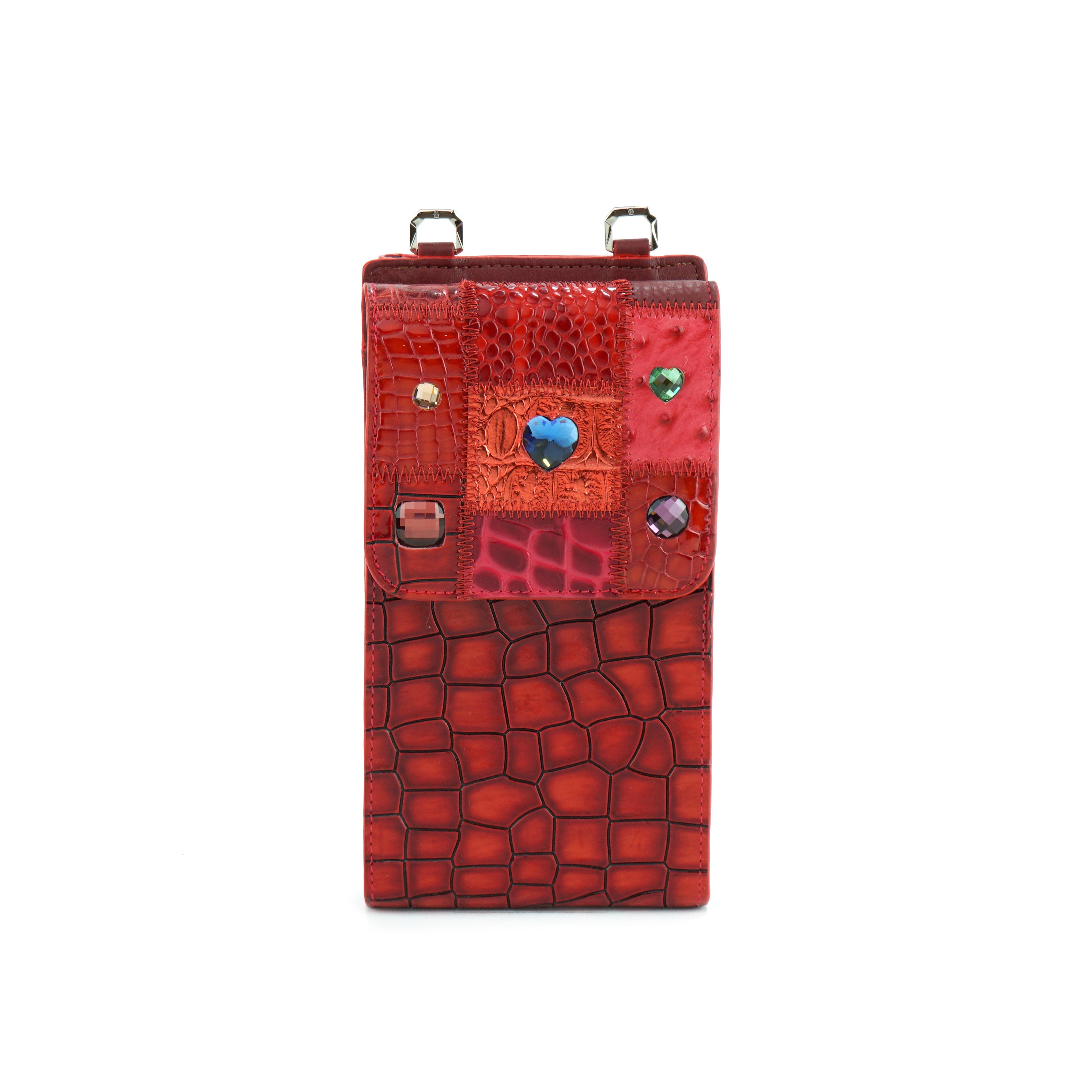 Phone Wallet Crossbody - Red